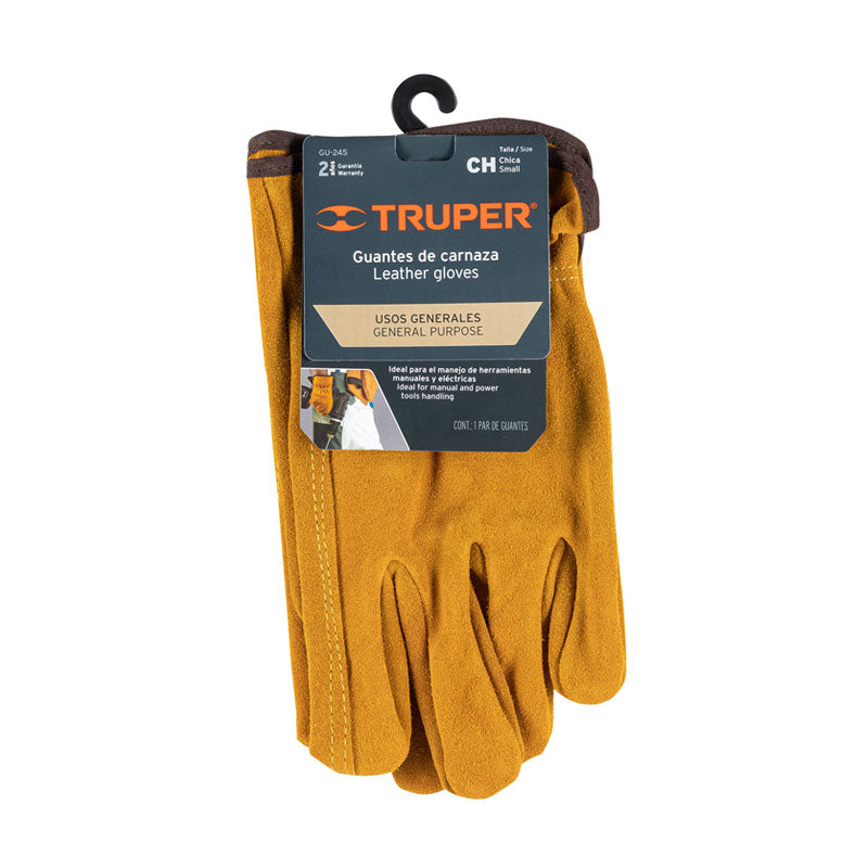 Guantes De Carnaza, Usos Generales, Chicos, Truper