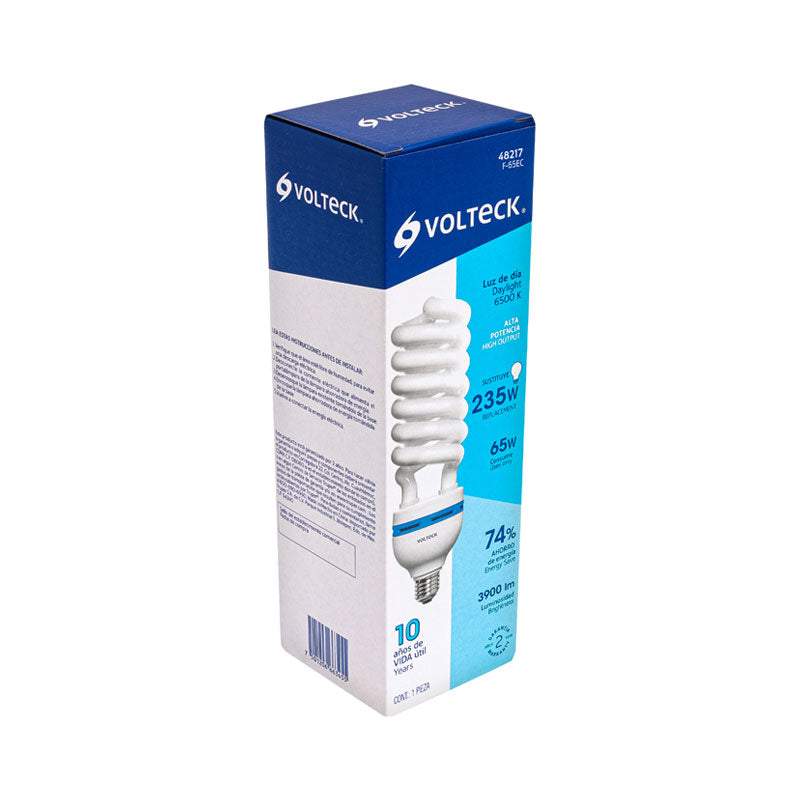 Lámpara Espiral T5 65 W Alta Potencia Luz De Día, Caja