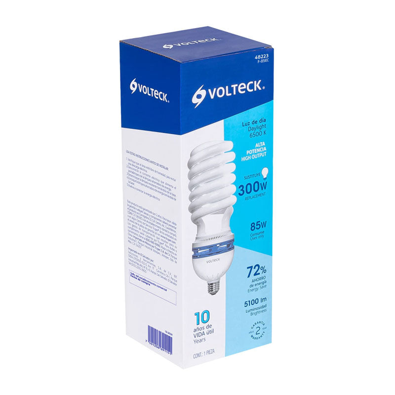 Lámpara Espiral T5 85 W Alta Potencia Luz De Día, Caja