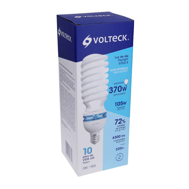 Lámpara Espiral 105 W Base Mogul E39 220 V Luz Día, Caja