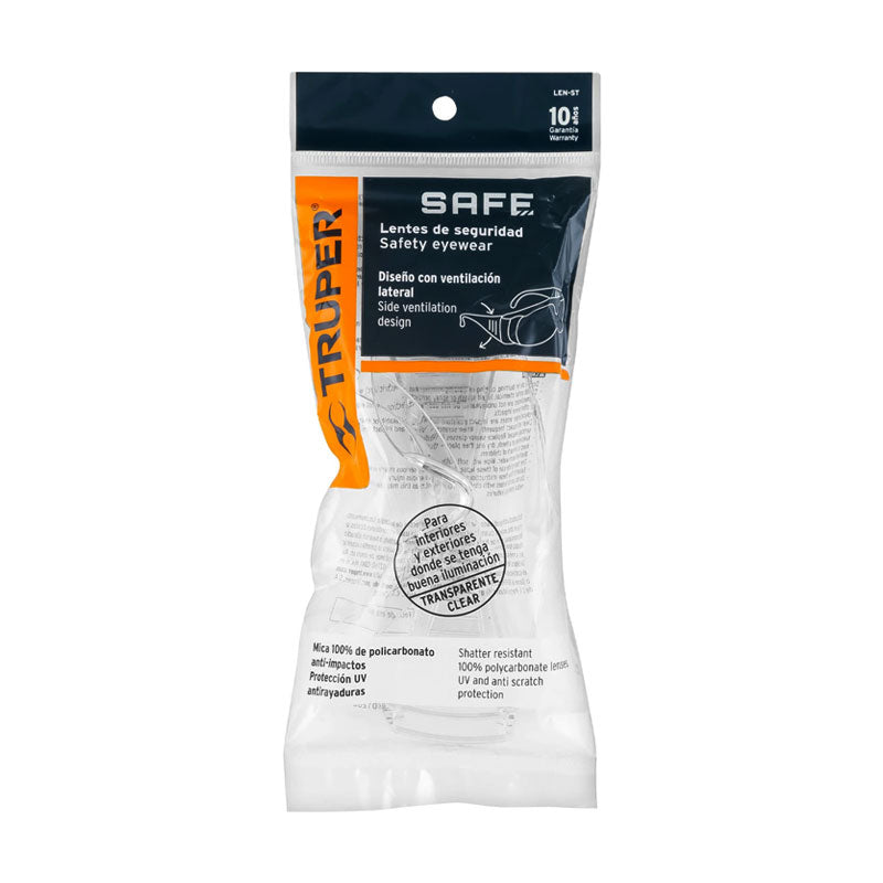 Lentes De Seguridad Transparentes, Truper Safe