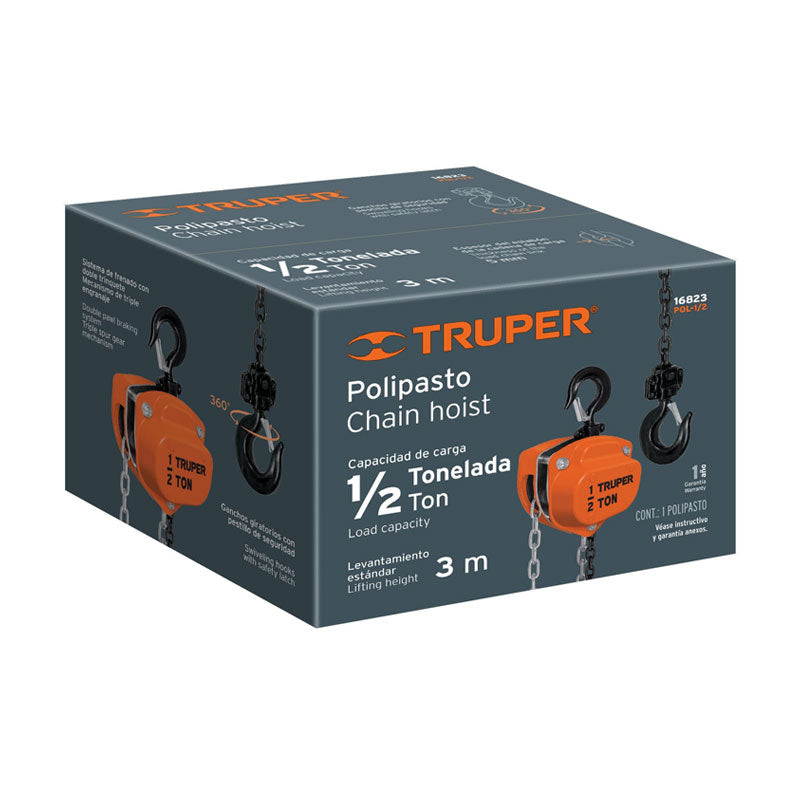 Polipasto De Cadena De 1/2 Ton, Truper
