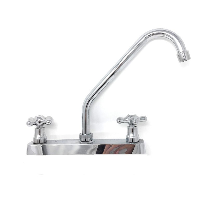 Mezcladora Para Fregadero Al Piso De Cromo, 8Cr Rugo - Tool Ferreterías / Ferretodo - Herramientas y material de construcción.