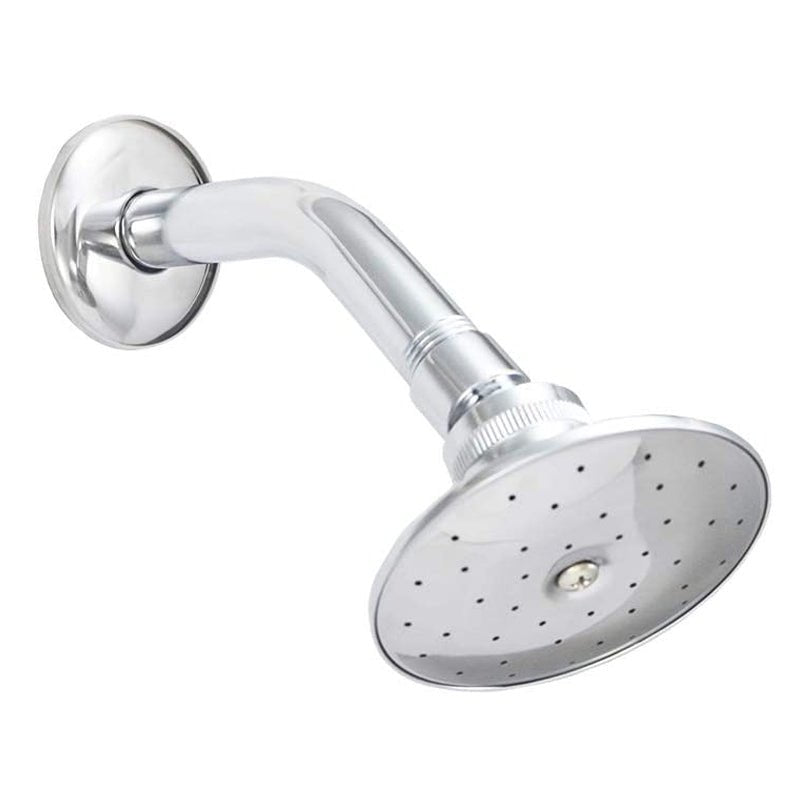 Regadera Redonda Nápoles Con Brazo Metálico Y Chapetón, 44N Rugo - Tool Ferreterías / Ferretodo - Herramientas y material de construcción.