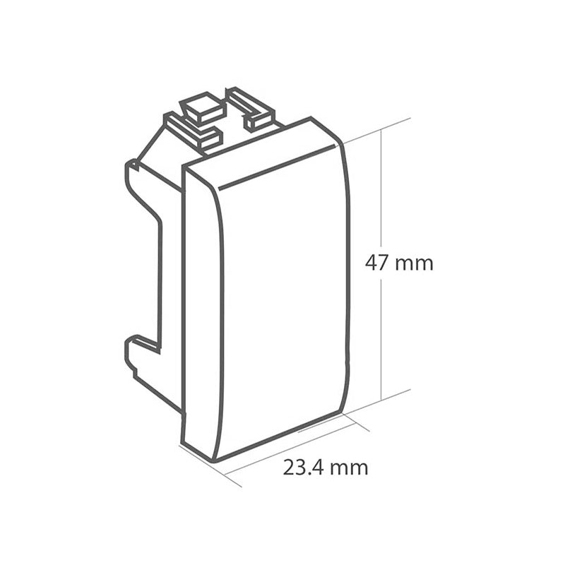 Tapón Ciego Con 1 Módulo Color Blanco Qz5000 Quinziño - Tool Ferreterías / Ferretodo - Herramientas y material de construcción.