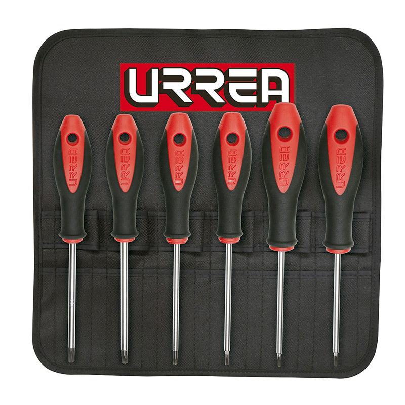 Juego De 6 Destornilladores Mango Bimaterial Torx 83W Urrea