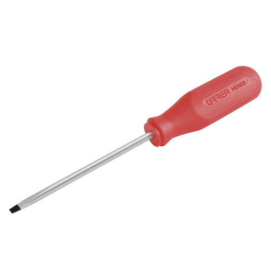 9606r desarmador plano mango rojo 5/16" x 6" urrea