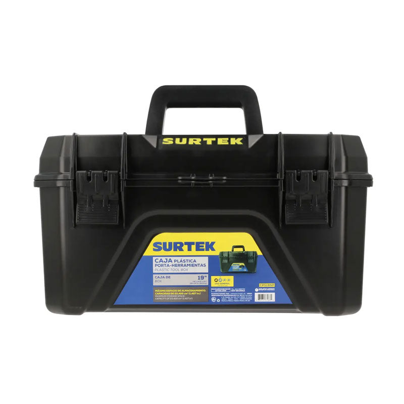 Cps19np caja plast. Negra 19" broche plast. Surtek