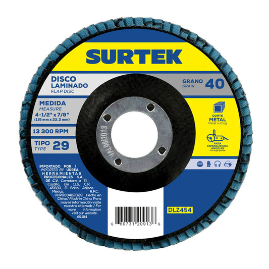 Mango en L para dado cuadro de 1/2", 9", F5886 Surtek