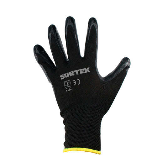 Guante Nylon Nitrilo Mediano Gnnm Surtek