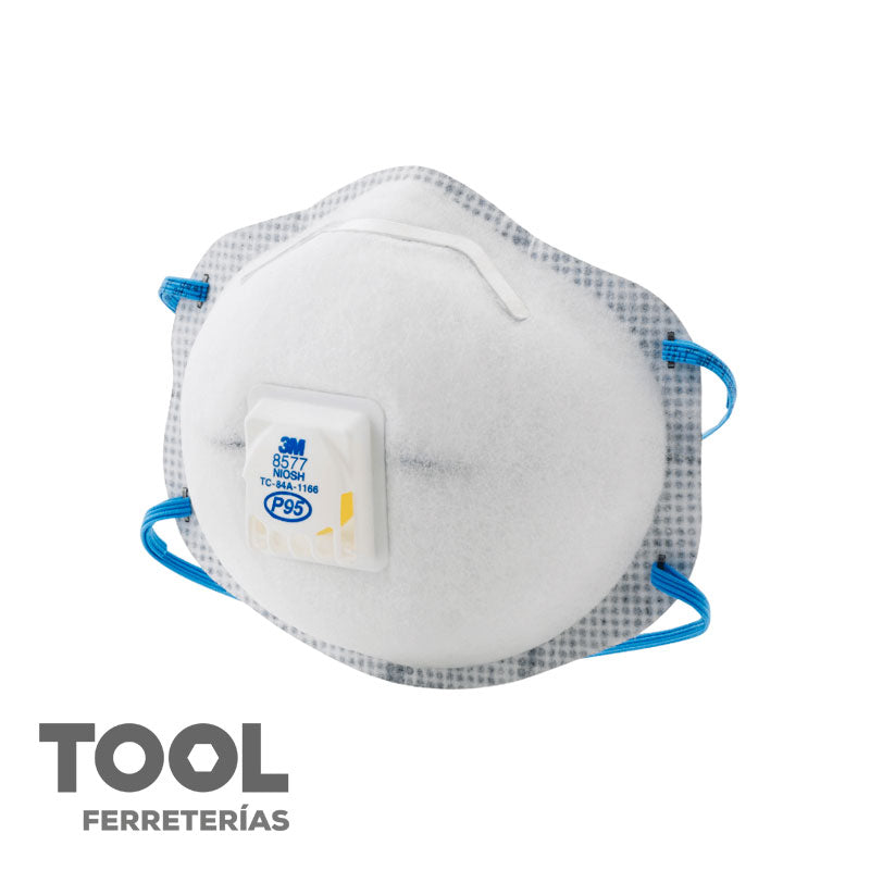 Respirador para partículas con válvula, 3M, 8577, P95
