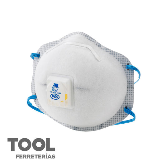 Respirador para partículas con válvula, 3M, P95, 8577