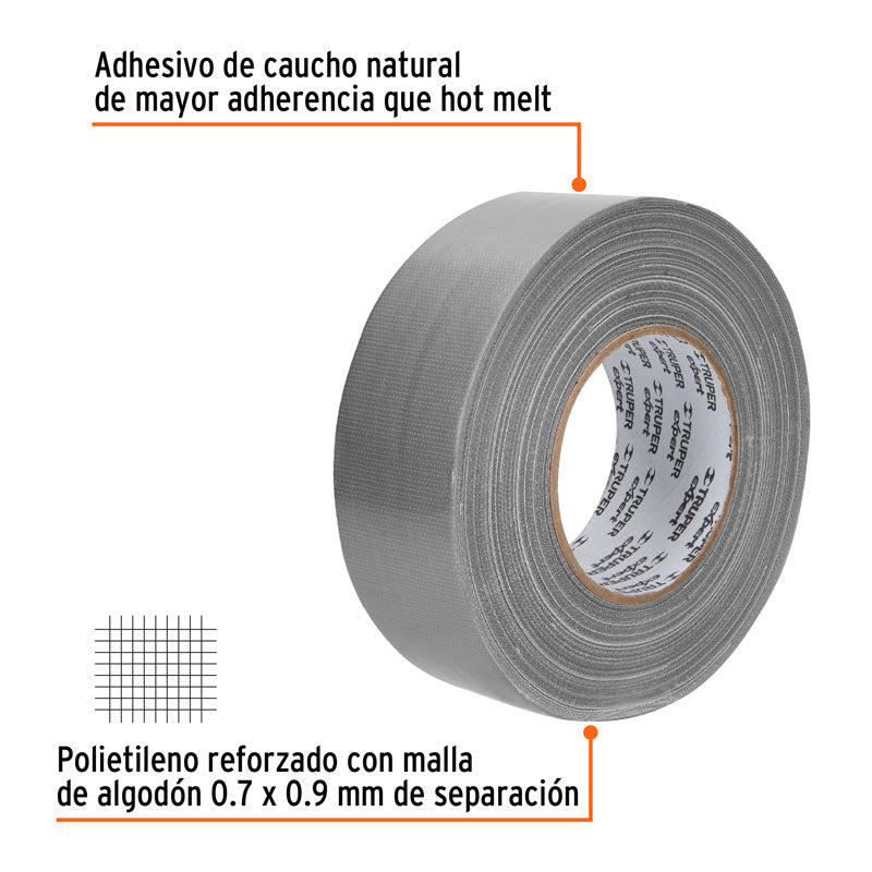 Cinta para ducto de 48 mm x 50 m, 10944 Truper Expert CDU 50XX