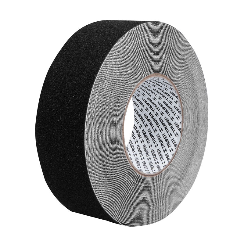 Cinta antiderrapante negra de 18 mm x 50 mm con abrasivo, 101444 Truper CIA 218N