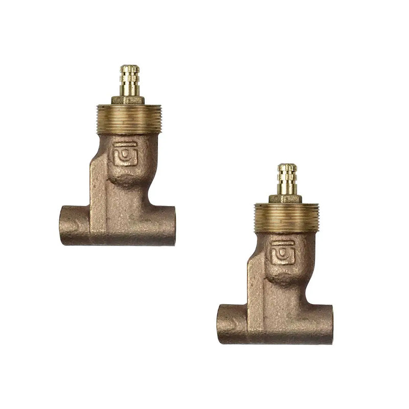 Juego de llaves de empotrar de 1/2”, soldable, 652 Urrea