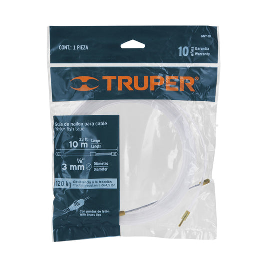 Guía de nylon para cable 10 Mt GNY-10 Truper 17755