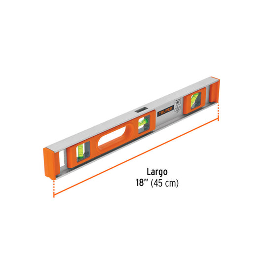 Nivel clasico c/tornillo 3 gota np-18 truper 17034