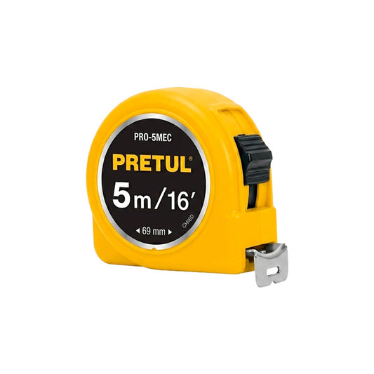 Flexómetro 5 m PRO-5MEC, Pretul 21608