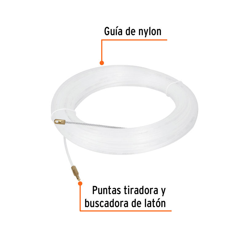 Guía de nylon de 30 m para cable, 17758 Truper GNY 30