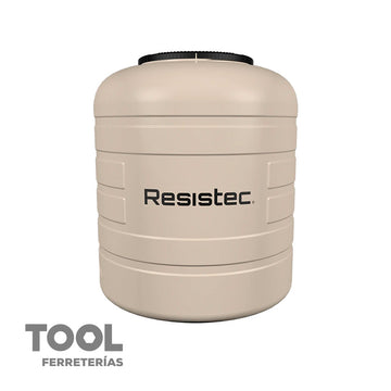 Tinaco de 800 L, color beige RESISTEC, ROTOPLAS, 500498