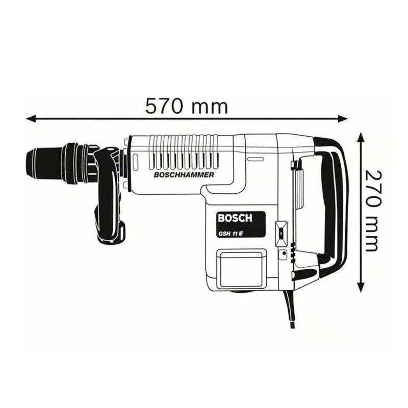 06113168g0 martillo demoledor 11 kg sds-max bosch