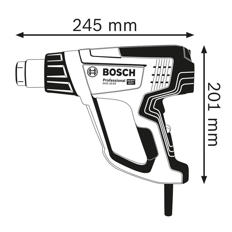 06012a62g0 pistola calor 1600w 50°c-600 ghg 20-63