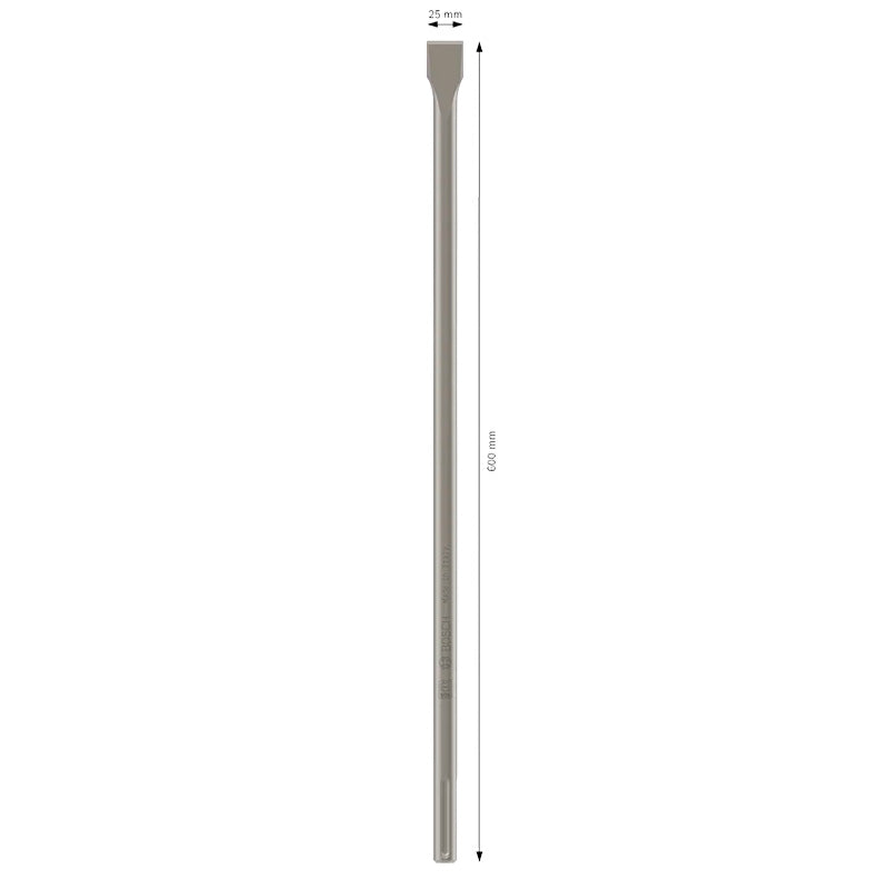 Cincel plano SDS Max 600 x 25mm, Bosch, 2608690564