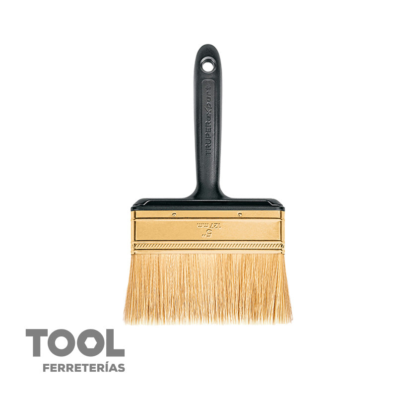 Brocha profesional de 5” con mango de plástico, TRUPER EXPERT, BRT-5X, 17866