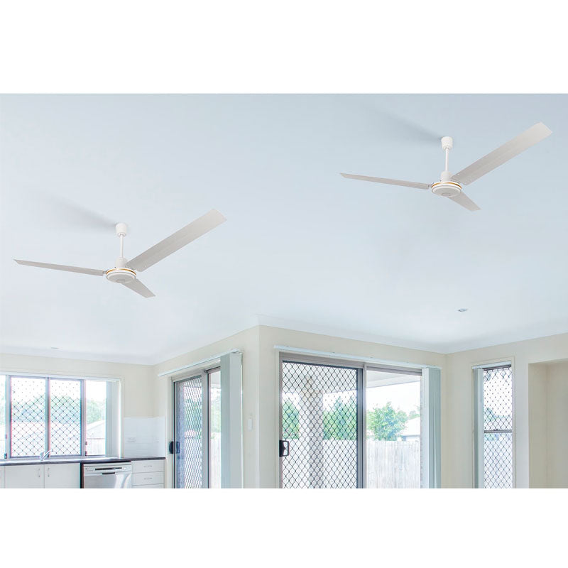 Ventilador de techo para interior de 56", blanco, VOLTECK, 46560, VENT-56