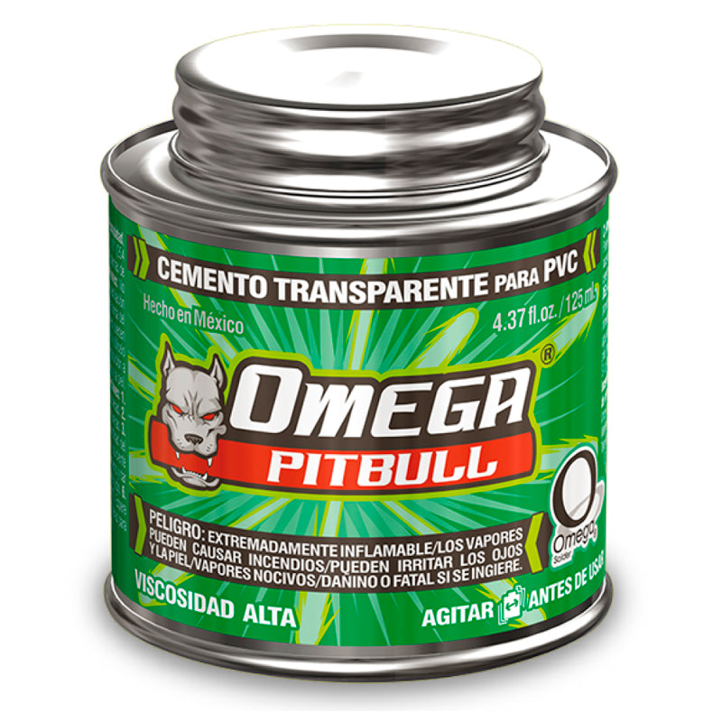 Cemento P/Pvc Verde 125 Ml Omega Pitbull