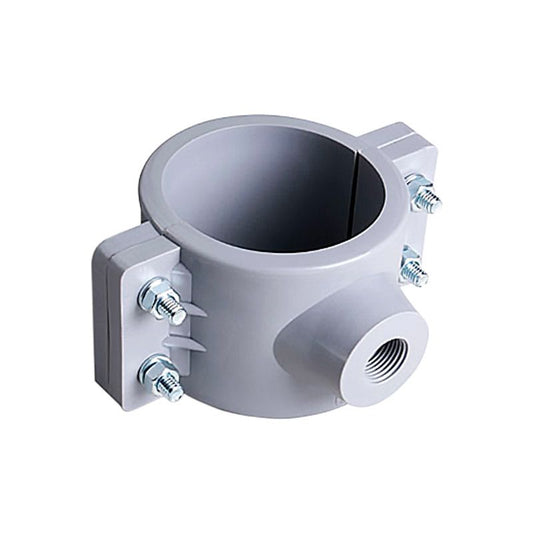 Abrazadera Pvc Con Tornillo De 4"