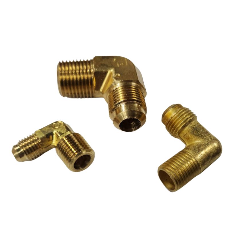 Codo Terminal Bronce 1/4" Fler X 1/4" Npt, S/M, 49F-04-04