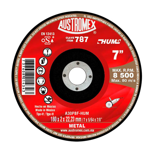 Disco Plano Metal 7" Austromex 787