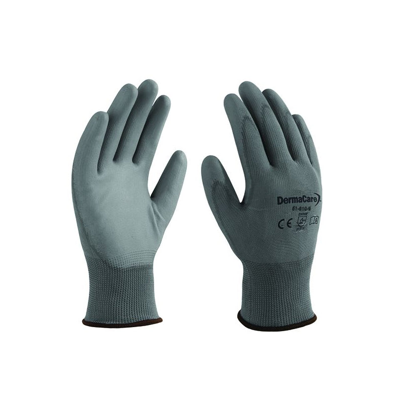 Guante nylon gris palma poliuretano talla 7, Espomega