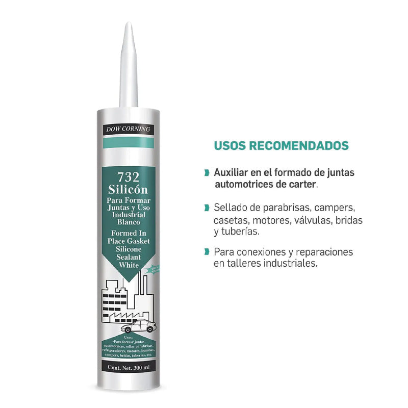 Silicón transparente multiusos, Dow Corning *2592407*2980157