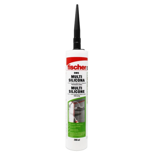 Silicón multiusos 280 ml negro 535790 Fischer