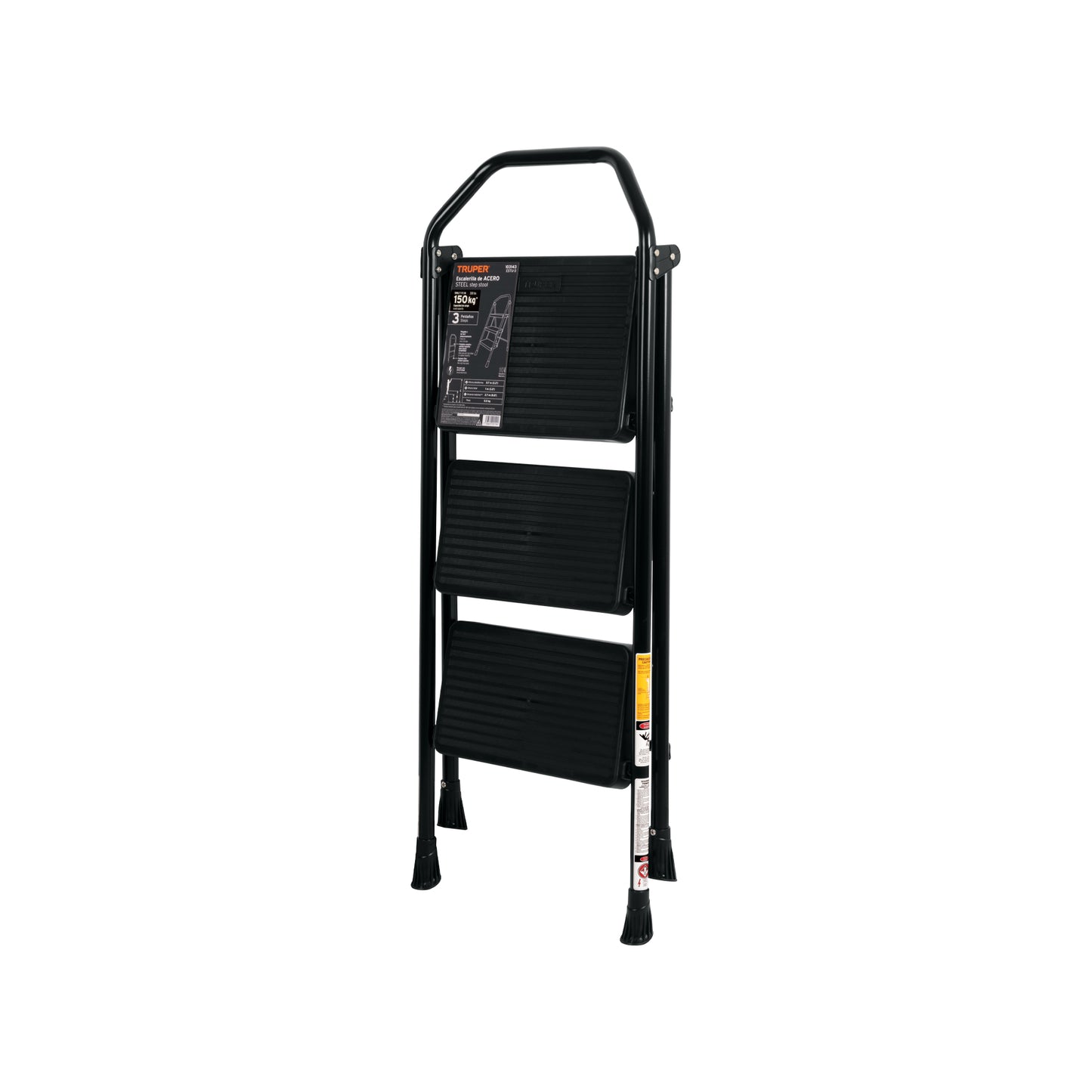 Escalera tubular plegable de 3 peldaños, 103143 Truper ESTU-3