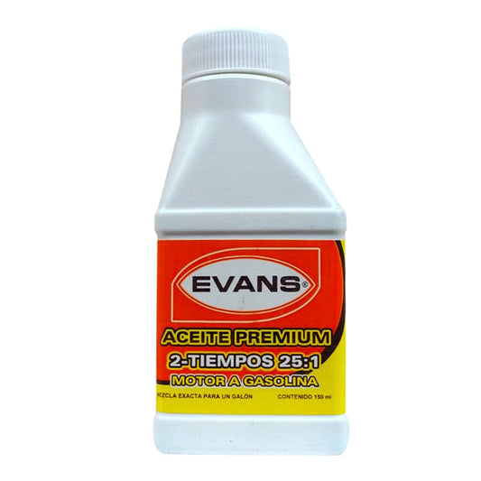 Aceite Premium 2 Tiempos 25:1 Para Motor A Gasolina 150 Ml Evans - Tool Ferreterías / Ferretodo - Herramientas y material de construcción.