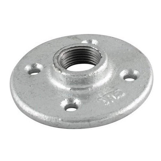 Brida Piso 3/4" Galvanizado Roscada - Tool Ferreterías / Ferretodo - Herramientas y material de construcción.