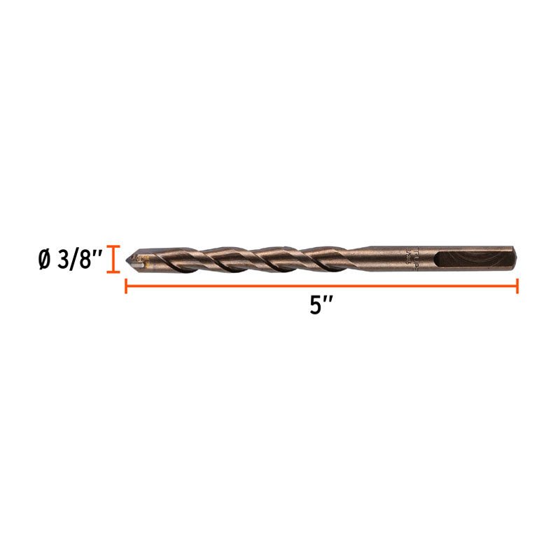 Broca Para Concreto De 3/8 X 5", Truper - Tool Ferreterías / Ferretodo - Herramientas y material de construcción.