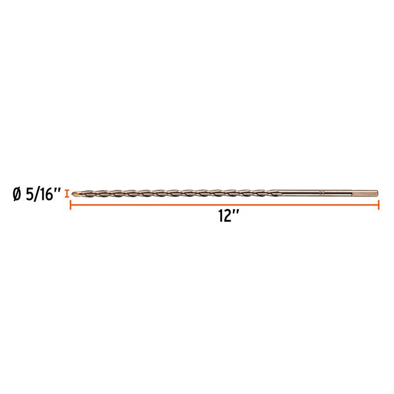 Broca Para Concreto De 5/16 X 12", Truper - Tool Ferreterías / Ferretodo - Herramientas y material de construcción.