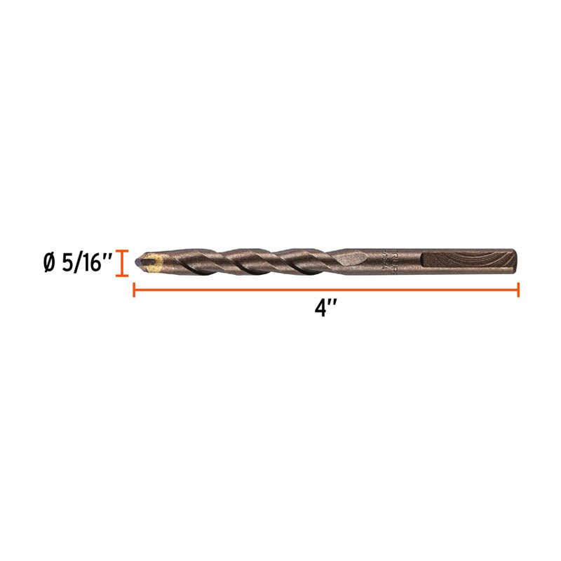 Broca Para Concreto De 5/16 X 4", Truper - Tool Ferreterías / Ferretodo - Herramientas y material de construcción.