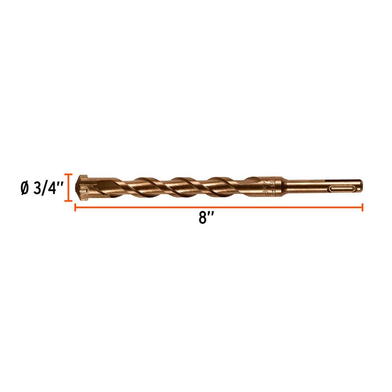 Broca Sds Plus 3/4 X 8", Truper - Tool Ferreterías / Ferretodo - Herramientas y material de construcción.