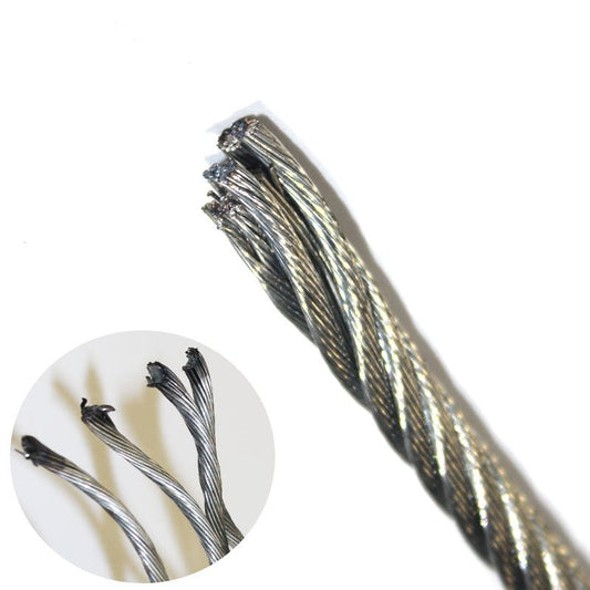 Cable De Acero Galvanizado Alma De Acero De 3/16" 6 X19 - Tool Ferreterías / Ferretodo - Herramientas y material de construcción.