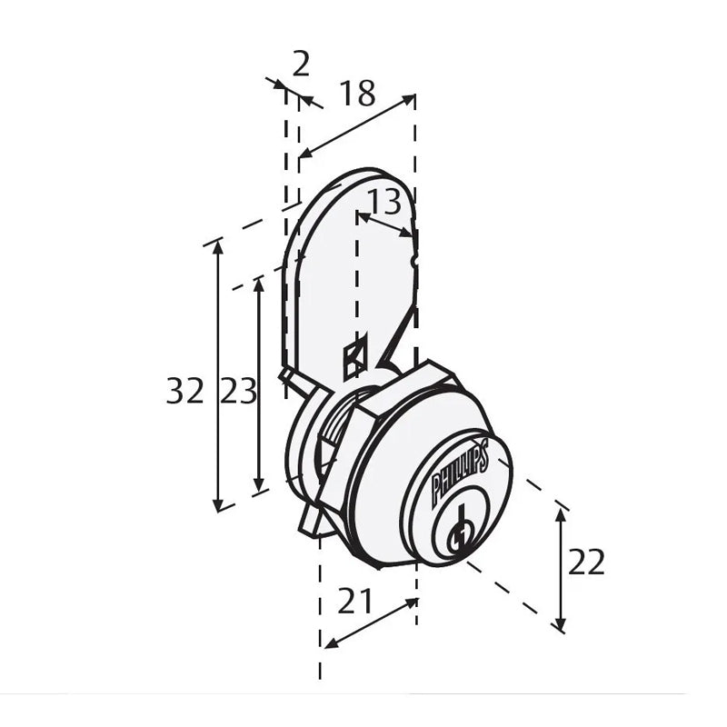 Cerradura 50 Pc Phillips - Tool Ferreterías / Ferretodo - Herramientas y material de construcción.