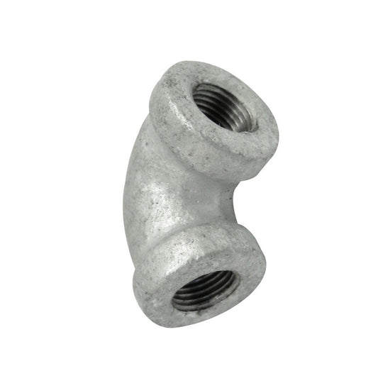 Codo 1/4" X 45° Galvanizado Roscado - Tool Ferreterías / Ferretodo - Herramientas y material de construcción.