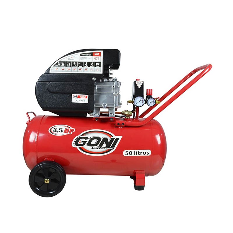 Compresor De 3.5 Hp Con Tanque De 50 Litros, Goni 977 - Tool Ferreterías / Ferretodo - Herramientas y material de construcción.