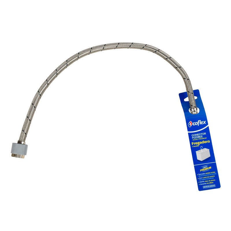 Conector Flexible De 1/2" X 1/2" X 55 Cm Para Lavabo/Fregadero Ala55 Coflex - Tool Ferreterías / Ferretodo - Herramientas y material de construcción.