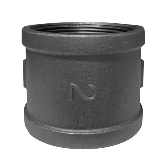 Cople De 1.1/2" Negro Con Costilla Roscado - Tool Ferreterías / Ferretodo - Herramientas y material de construcción.