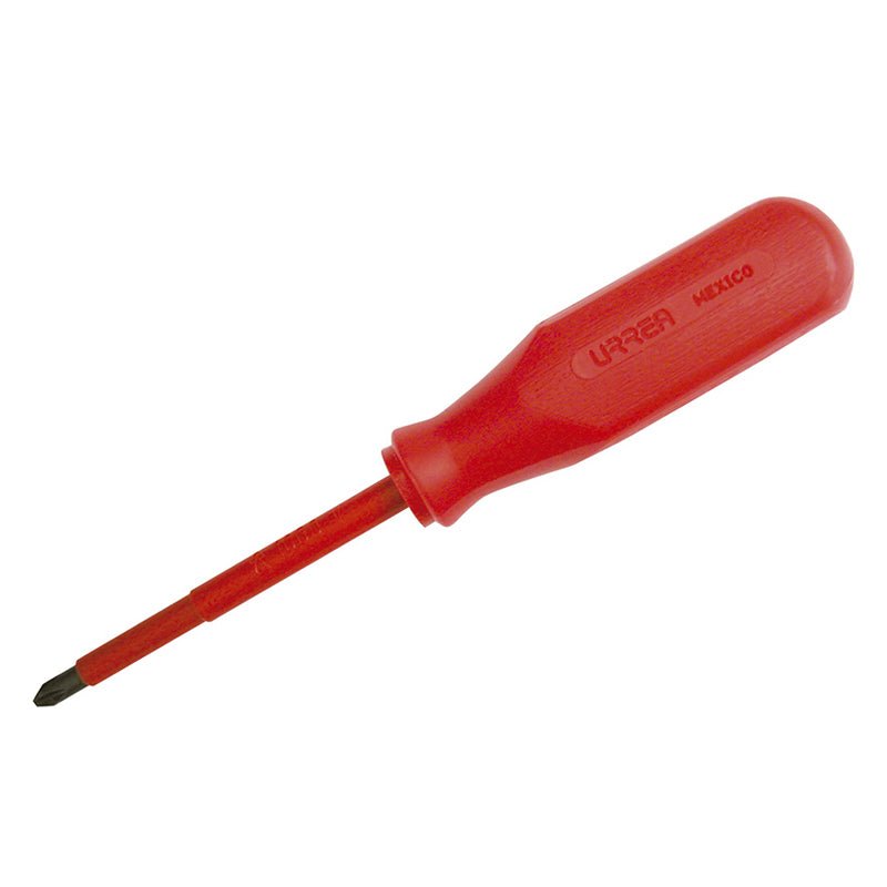Destornillador rojo 1000 V, punta phillips 1 x 3" a 5/32", 9702 Urrea - Tool Ferreterías / Ferretodo - Herramientas y material de construcción.